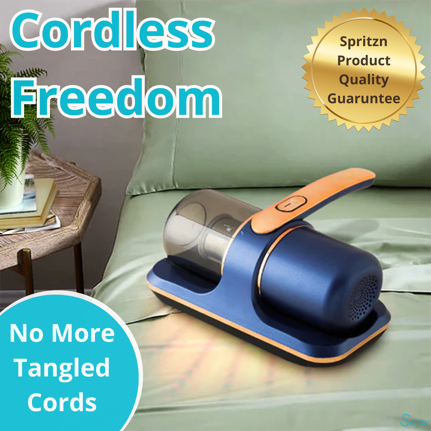 ANYSURFACE Portable Vacuum for Mattress, Bedding, Carpet & Floors